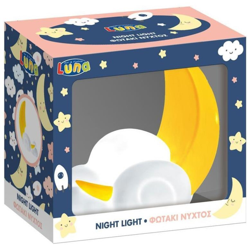 Luna Φωτάκι Νυκτός Φεγγαράκι 15χ8.5χ15εκ 622160