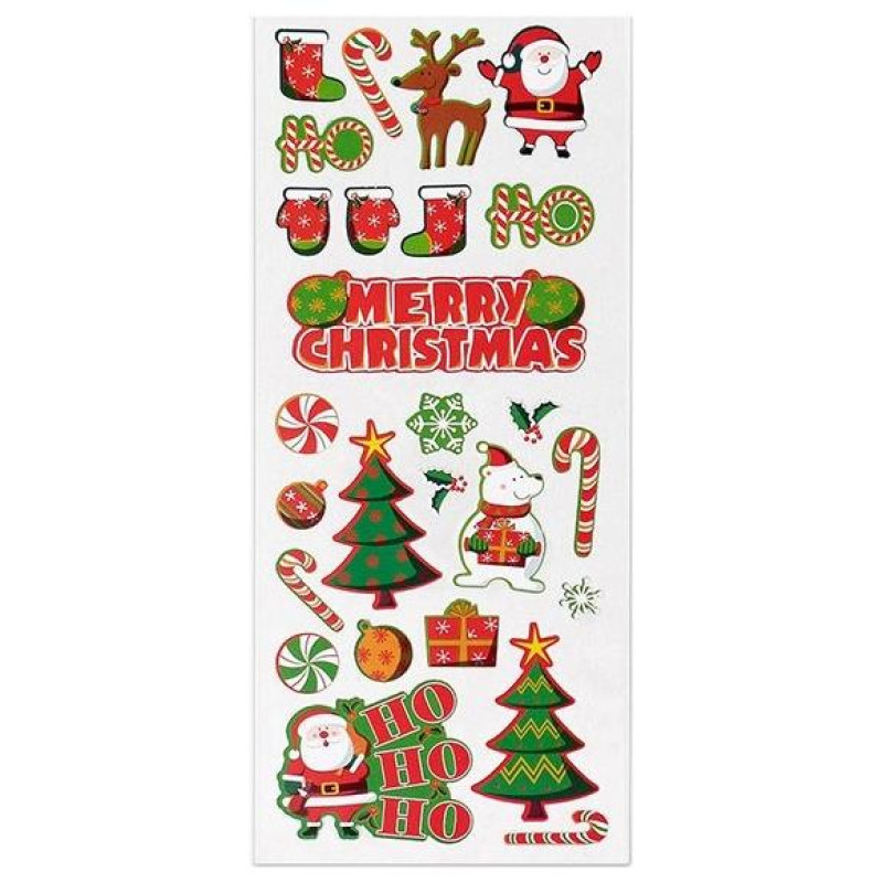 Kids Fun Αυτοκόλλητα Stickers Xmas Hohoho 31x11cm KF524