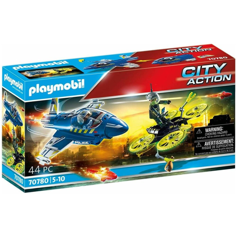 Playmobil Καταδίωξη drone από αστυνομικό τζετ 70780