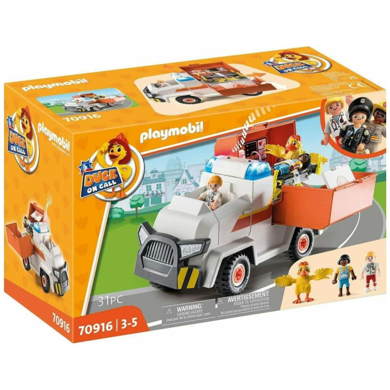Playmobil D.O.C. - Όχημα Πρώτων Βοηθειών 70916