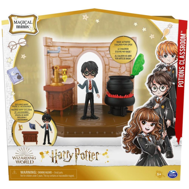 Spin Master Παιχνίδι Μινιατούρα Σετ Wizarding World Magical Minis Potions Classroom για 5+ Ετών 6061847