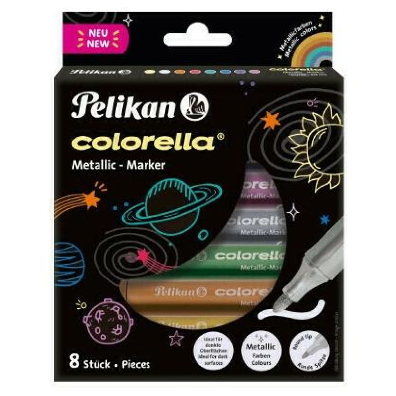 Pelikan Μαρκάδοροι Colorella Metallic 8 τεμ 818070