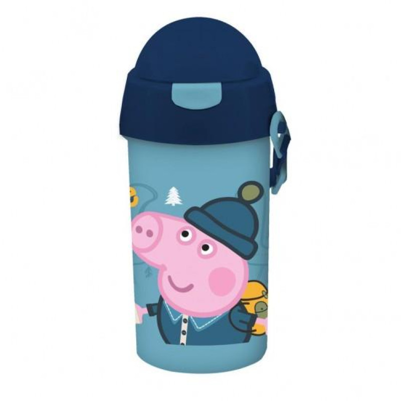 Μust Παγούρι 500ml Πλαστικό με Καλαμάκι 9x19cm Peppa Pig 482757