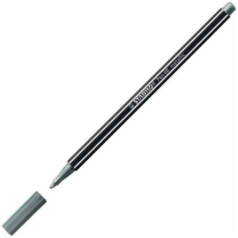 Stabilo Μαρκαδόρος Metallic Silver 68/805