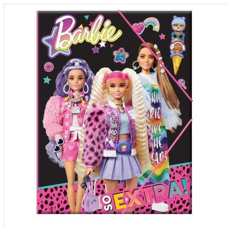Gim Ντοσιέ Λάστιχο A4 Barbie 349-76510