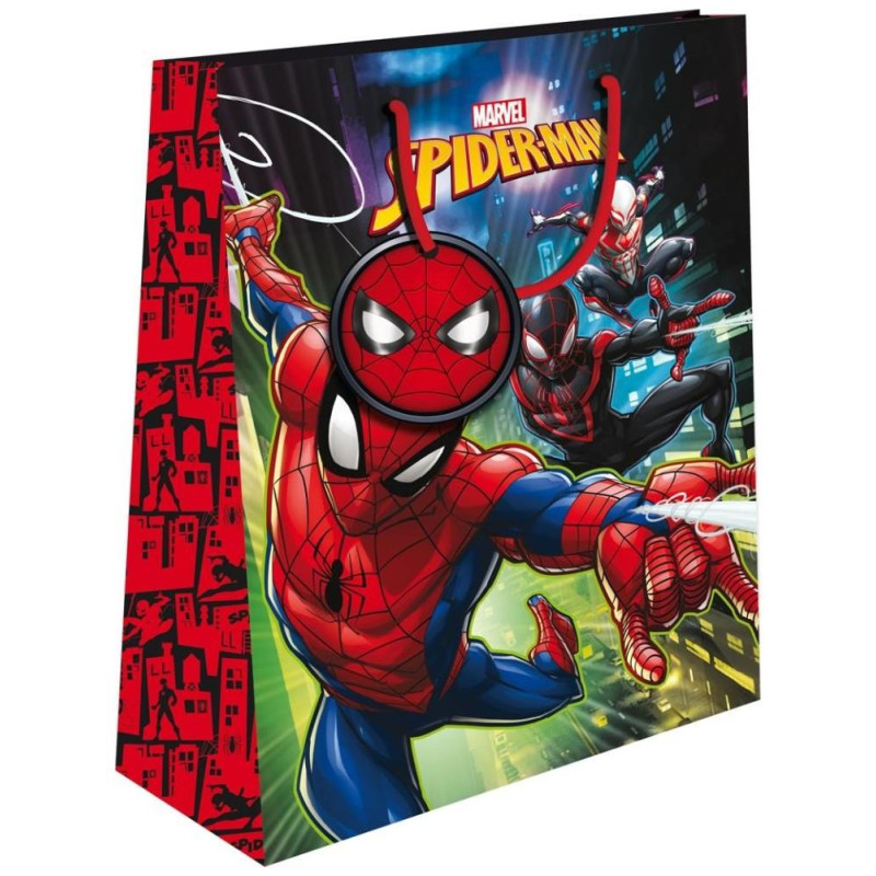 Διακάκης Σακούλα Δώρου Χάρτινη 26x12x32cm Spiderman 2 Σχέδια 508256