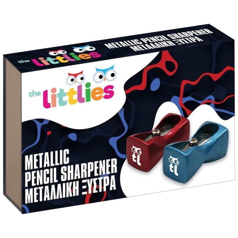 The Littlies  Ξύστρα Μεταλλική Μονή 28x15x10mm 2 Χρώματα 646953