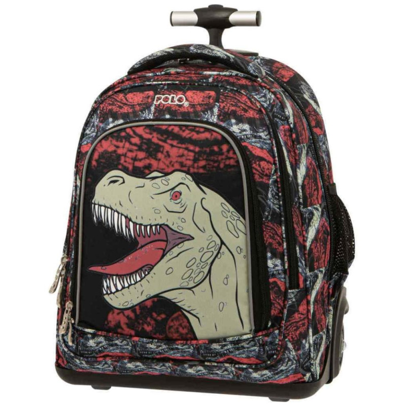 Polo Σχολική Τσάντα Τρόλεϊ Δημοτικού Rolling Dinosaur 9-01-016-8185