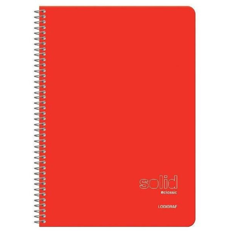 Logigraf Solid Classic Τετράδιο Σπιράλ Wirelock Α4/21χ29 2 Θέματα 60φ/70gr