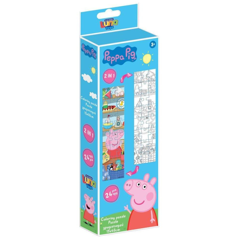 Διακάκης Puzzle Πύργος 24τεμ 12,7x47,7εκ Peppa Pig 42780 Διακάκης Puzzle Πύργος 24τεμ 12,7x47,7εκ Peppa Pig 42780