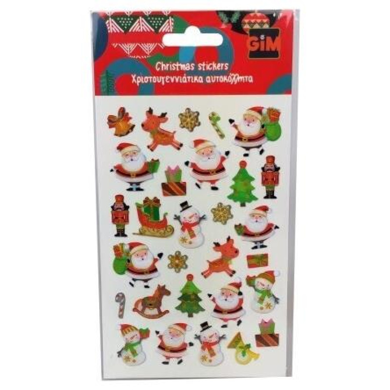 Gim Χριστουγεννιάτικα Αυτοκόλλητα Xmas  770-91172