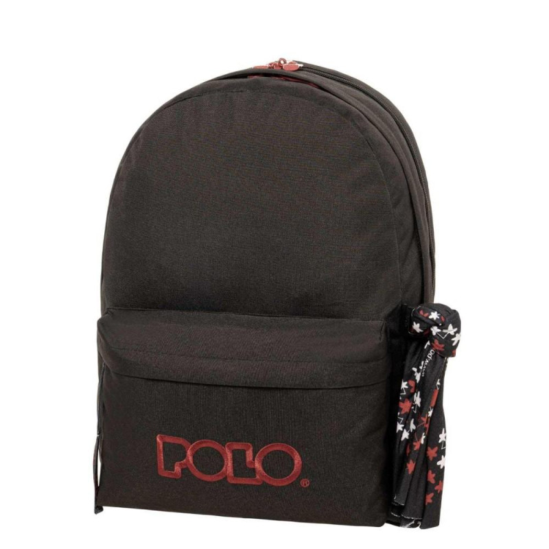 POLO ΣΑΚΙΔΙΟ ORIGINAL DOUBLE SCARF ΜΑΥΡΟ/ΜΠΟΡΝΤΩ 901235-2033 (2025)