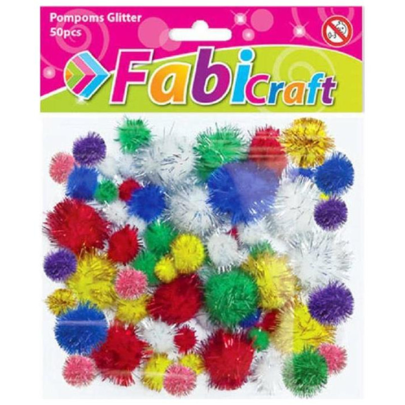 Fabi PomPom Glitter 50τεμ 130281 Fabi PomPom Glitter 50τεμ 130281