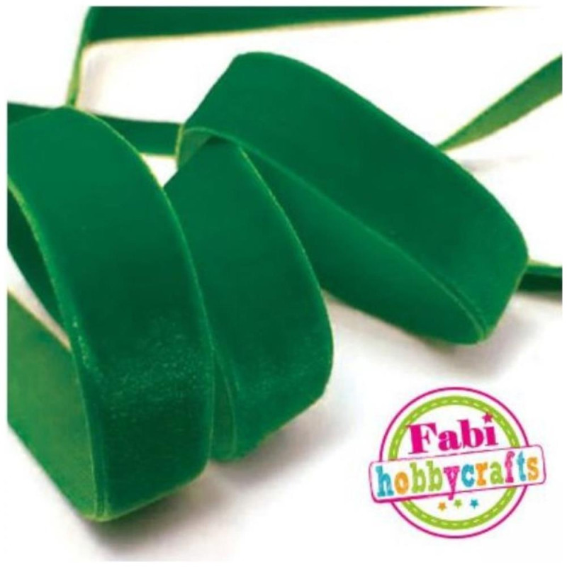 Fabi Κορδέλα Βελούδο 25mm x 10m Πράσινο 130380 Fabi Κορδέλα Βελούδο 25mm x 10m Πράσινο 130380