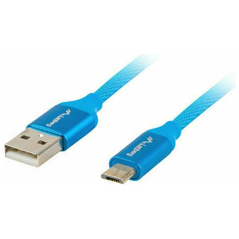 Lanberg Regular USB 2.0 to micro USB Cable Μπλε 1m CA-USBM-20CU-0010-BL Lanberg Regular USB 2.0 to micro USB Cable Μπλε 1m CA-USBM-20CU-0010-BL