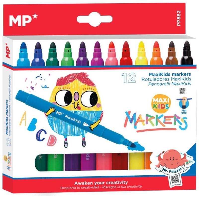 MP Παιδικοι Μαρκαδοροι 3.0mm 12 Tεμ PP882