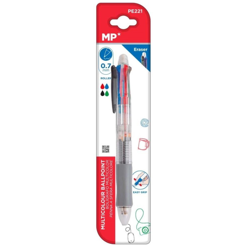 MP Στυλό 4 χρωμάτων 0.7 mm & Μηχανικό μολύβι PE221