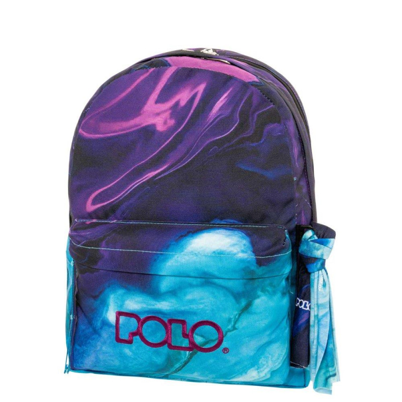 POLO ΣΑΚΙΔΙΟ ORIGINAL DOUBLE SCARF SHAPES PURPLE/CYAN SHAPES 901202-8345 (2025)