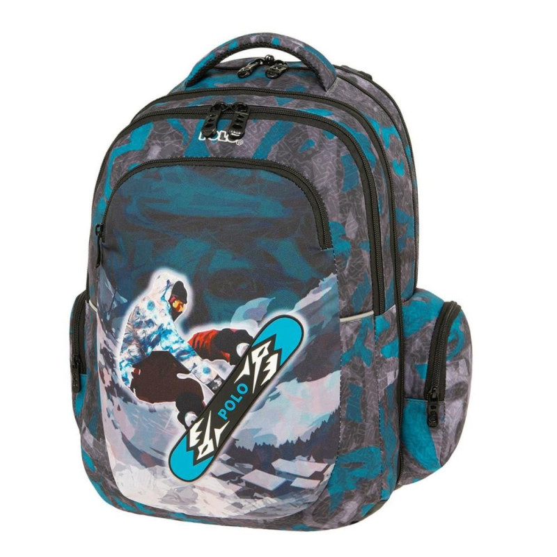 Polo Σχολική Τσάντα Πλάτης Peak Snowboard 9-01-046-8281 Polo Σχολική Τσάντα Πλάτης Peak Snowboard 9-01-046-8281