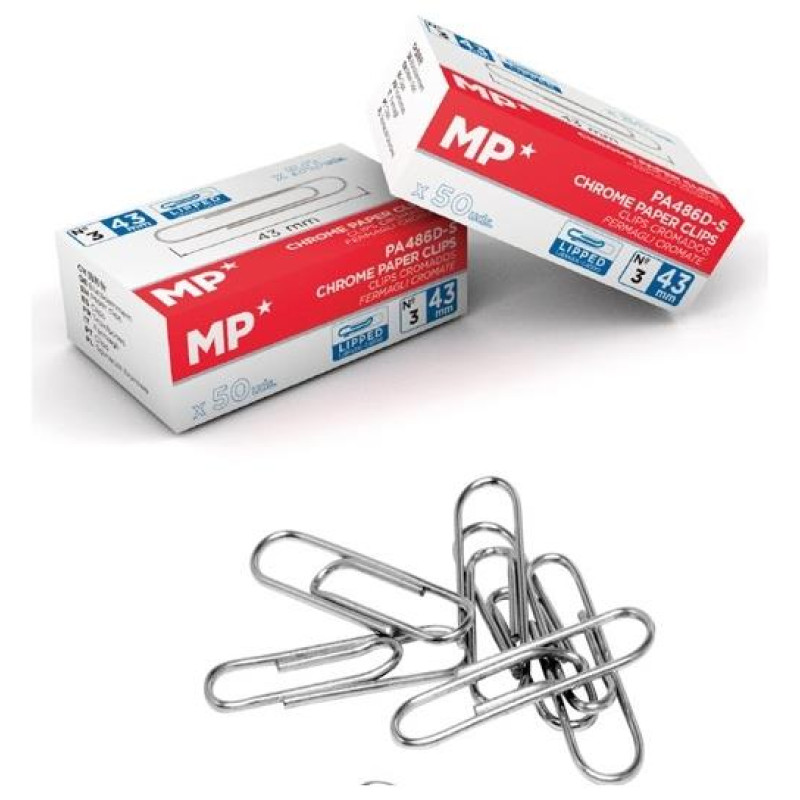 MP Μεταλλικοι Συνδετήρες 50mm 50τεμ PA486-05