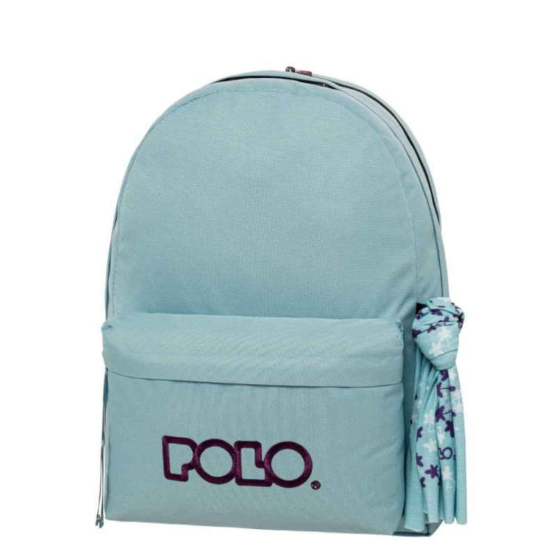 POLO ΣΑΚΙΔΙΟ ORIGINAL DOUBLE SCARF ΓΑΛΑΖΙΟ/ΜΩΒ 901235-5347 (2025)