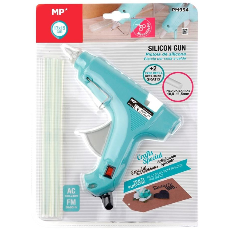 MP Πιστόλι Σιλικόνης 60 Watt + Δυο Mπάρες 11mm PM934
