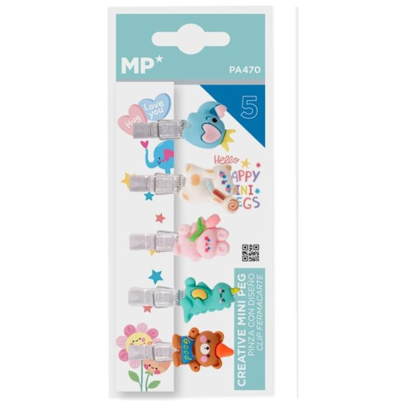 MP Clips Ζωάκια 5 Tεμ  PA470