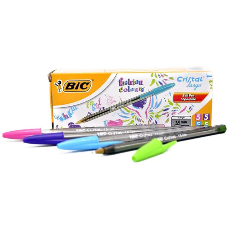 Bic Στυλό Ballpoint 1.0mm με Μαύρο Mελάνι Cristal Bicolor Cap 216327210 Bic Στυλό Ballpoint 1.0mm με Μαύρο Mελάνι Cristal Bicolor Cap 216327210
