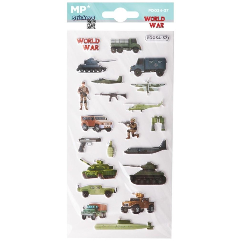 ΜP Stickers 3D Military PD034-37