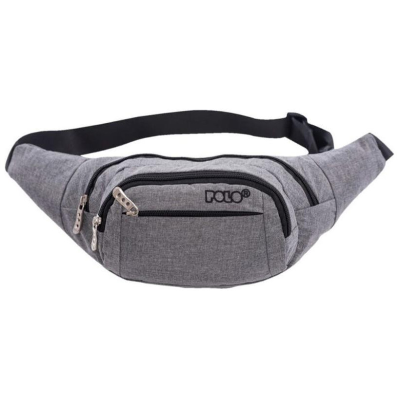 Polo Τσαντάκι Μέσης Polo Waist Bag Denver  Γκρι 9-08-001-2200