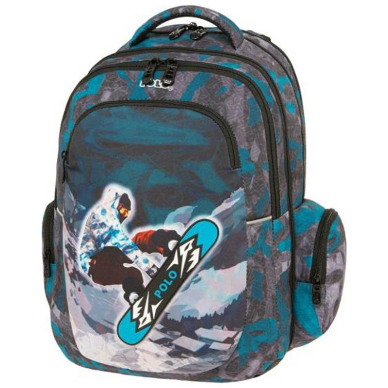 Polo Σχολική Τσάντα Πλάτης Peak Snowboard 9-01-046-8281 Polo Σχολική Τσάντα Πλάτης Peak Snowboard 9-01-046-8281