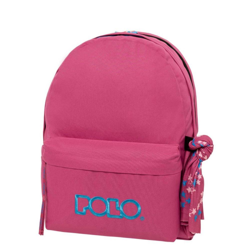 POLO ΣΑΚΙΔΙΟ ORIGINAL DOUBLE SCARF ΦΟΥΞΙΑ/ΚΥΑΝΟ 901235-4456 (2025)
