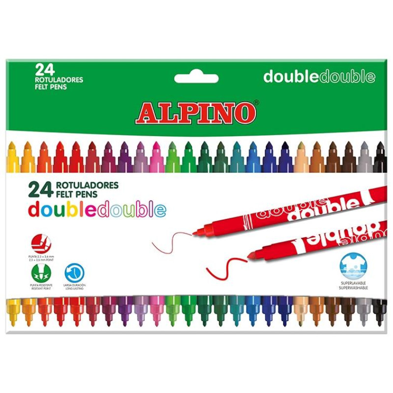 Alpino Μαρκαδόροι Double 24τμχ. AR002058N Alpino Μαρκαδόροι Double 24τμχ. AR002058N