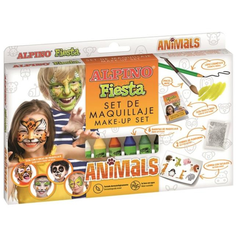 Alpino Face Paint Set Animals 6 Χρώματα DL000105 Alpino Face Paint Set Animals 6 Χρώματα DL000105