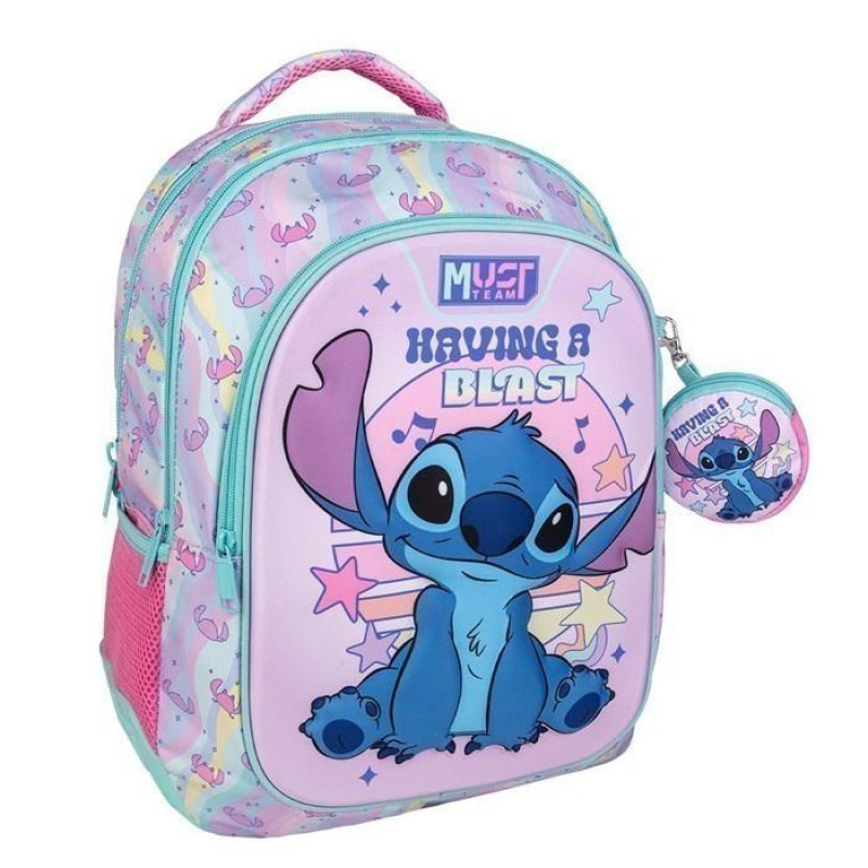 Must τσάντα πλάτης 32x18x43cm 3θήκες Disney Stitch Must τσάντα πλάτης 32x18x43cm 3θήκες Disney Stitch