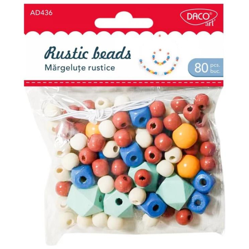 Daco Αξεσουάρ Χειροτεχνίας Rustic Xάντρες 80τεμ AD436