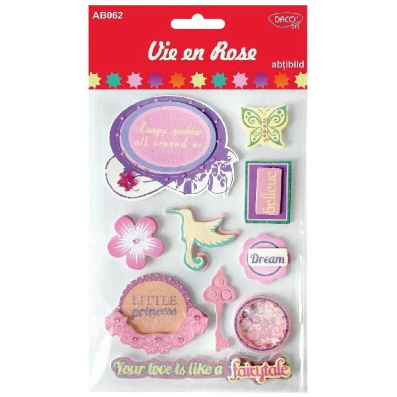 Daco Vie En Rose Αυτοκόλλητα AB062 Daco Vie En Rose Αυτοκόλλητα AB062