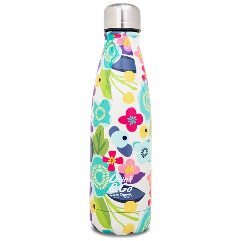 Coolpack Μπουκάλι Θερμός Από Ανοξείδωτο Ατσάλι Drink Ang Go Flower Me 500ml Coolpack Μπουκάλι Θερμός Από Ανοξείδωτο Ατσάλι Drink Ang Go Flower Me 500ml