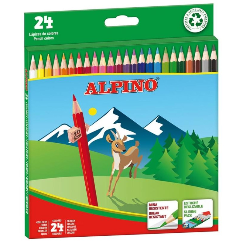 Alpino Ξυλομπογιές 24τμχ. AL010658