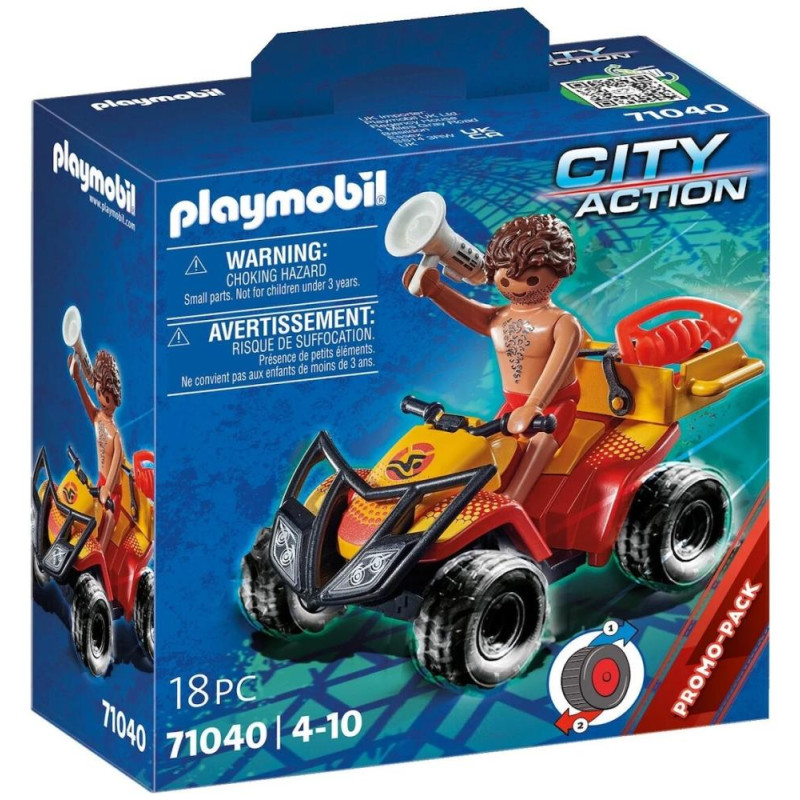 Playmobil City Action Ναυαγοσώστης Με Γουρούνα 4X4 71040 Playmobil City Action Ναυαγοσώστης Με Γουρούνα 4X4 71040