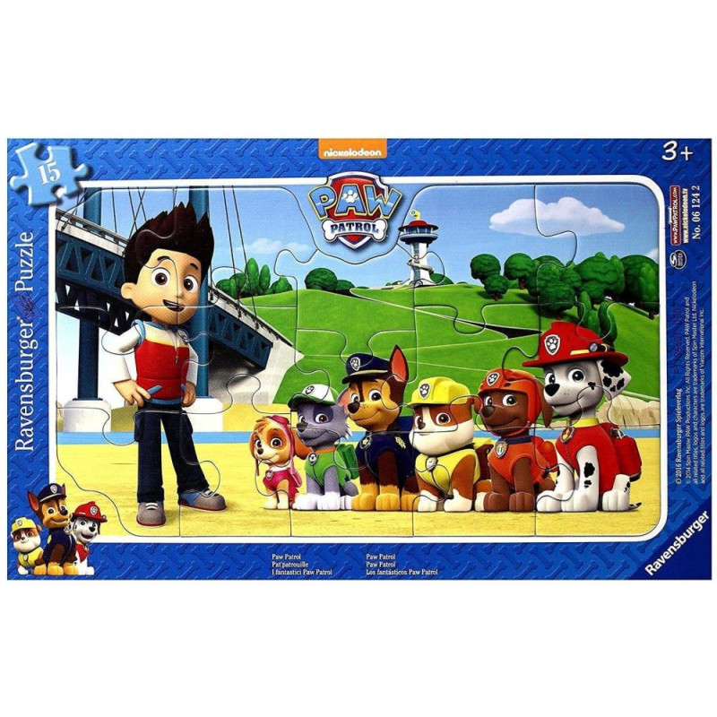 Ravensburger Παζλ Καρτέλα 15 Τεμ. Paw Patrol 06124 Ravensburger Παζλ Καρτέλα 15 Τεμ. Paw Patrol 06124