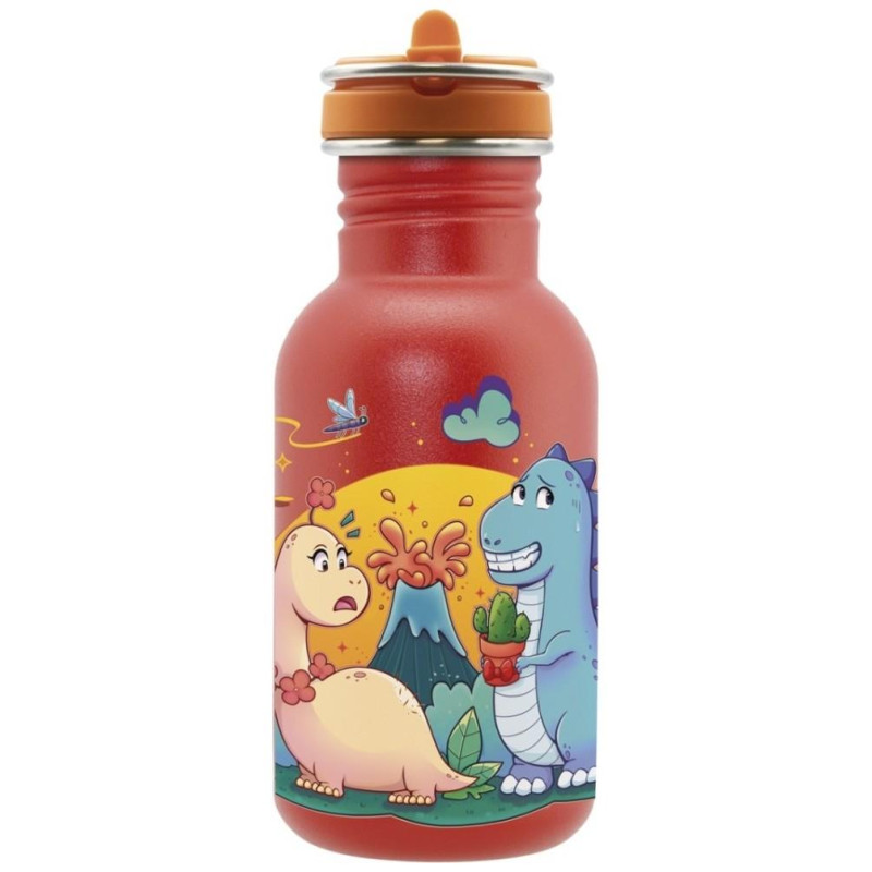 Laken Dinos Love  Παιδικός Θερμός Ανοξείδωτο Καλαμάκι  0.5ml