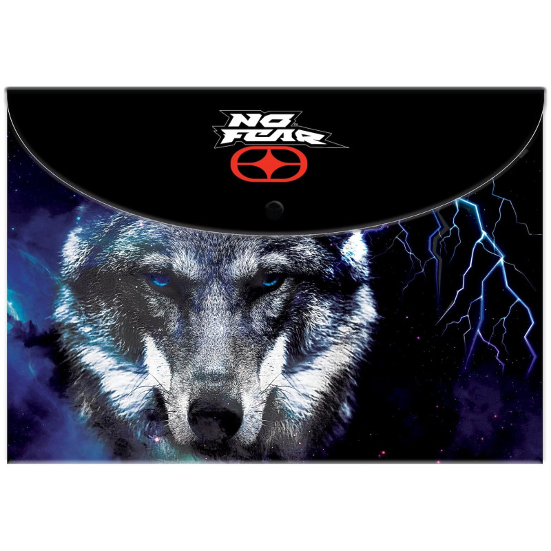 Φάκελος Κουμπί A4 No Fear Night Wolf BMU 3448-29580