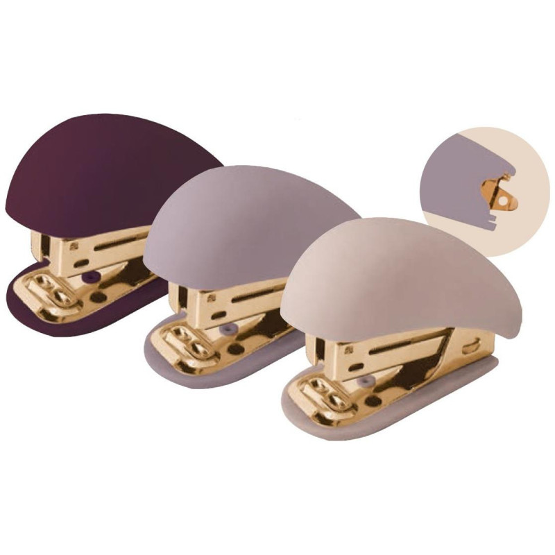 Interdruk Satin Gold Συρραπτικό Χειρός με Δυνατότητα Συρραφής έως 25 Φύλλα Mini Διάφορα Χρώματα
