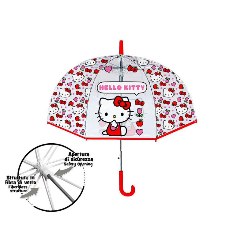 Coriex Παιδική Ομπρέλα Διάφανη Hello Kitty 60εκ. H09253mc