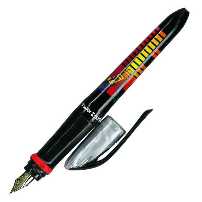 Papermate Back to School Comfort Grip Fountain Pen Teen design Black