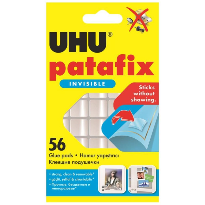 UHU Αυτοκόλλητα Πλαστελίνης Patafix Invisible 56τεμ. 37155 UHU Αυτοκόλλητα Πλαστελίνης Patafix Invisible 56τεμ. 37155