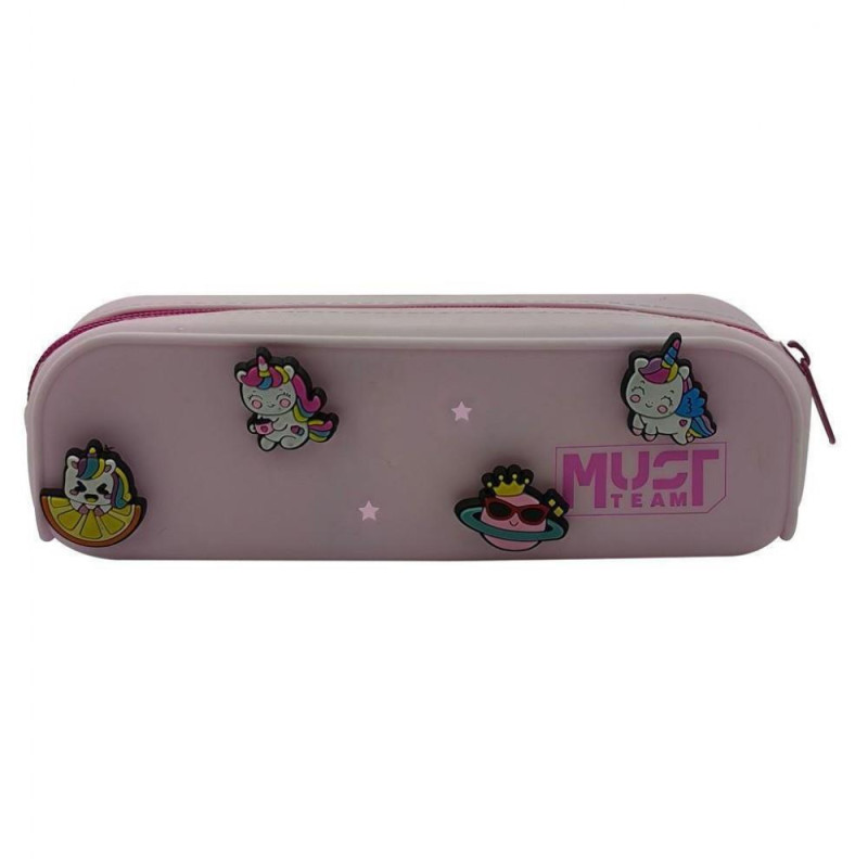 SILICONE PENCIL POUCH MUST TEAM 20X5X6 CONFETTI 4COLORS SILICONE PENCIL POUCH MUST TEAM 20X5X6 CONFETTI 4COLORS