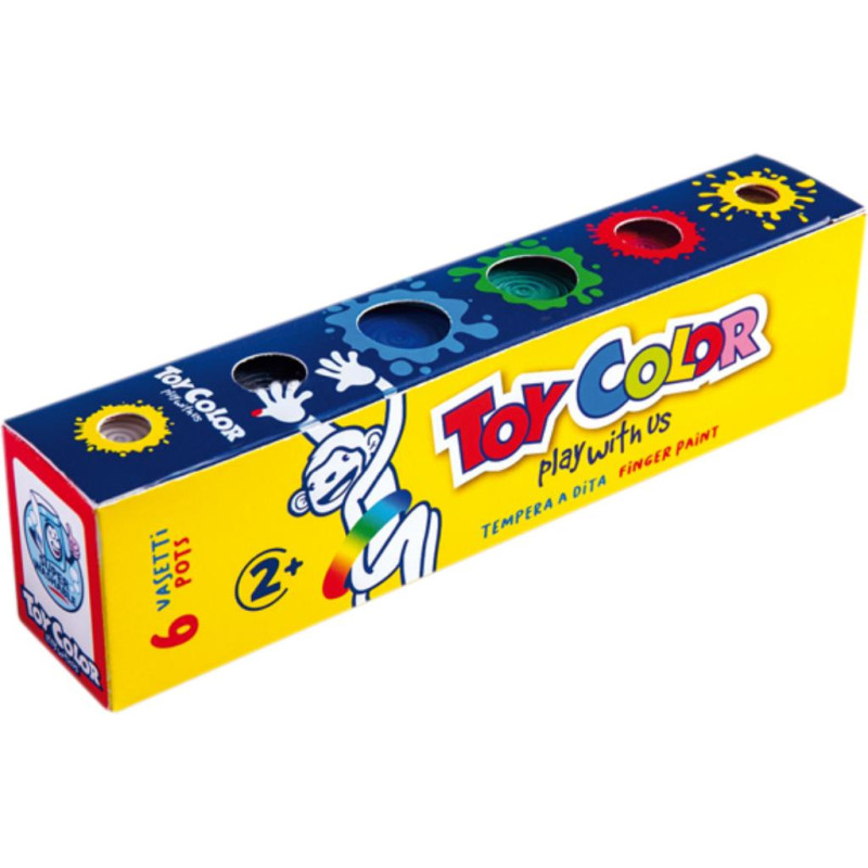 Δακτυλομπογιές toy color 25ml x 6 χρώματα