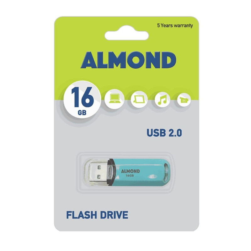 Almond Prime 16GB USB 2.0 Stick Βεραμάν 43.USB16PSTBL